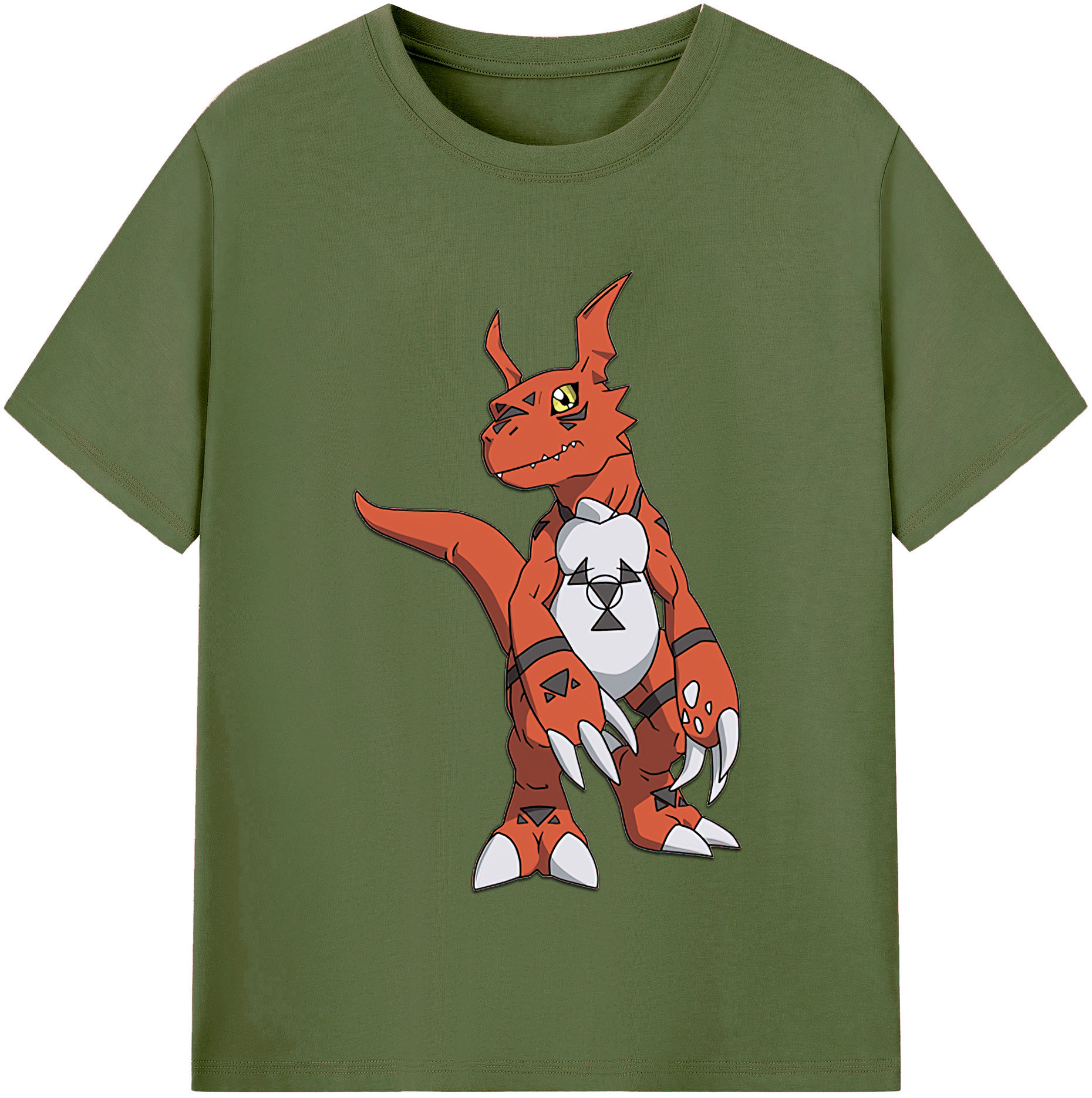 （画像用） Digimon デジタルモンスター/デジモン 綿100％半袖Tシャツ（フロントプリント）